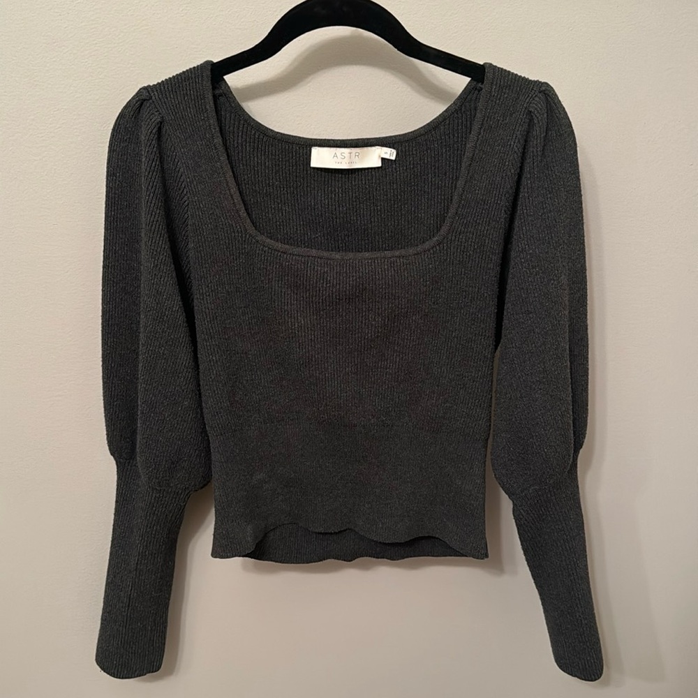ASTR square neck sweater